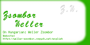 zsombor weller business card